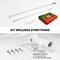 G128 Combo Pack: 6 Feet Tangle Free Spinning Flagpole (Silver) Portugal Portuguese Flag 3x5 ft Printed 150D Brass Grommets (Flag Included) Aluminum Flag Pole